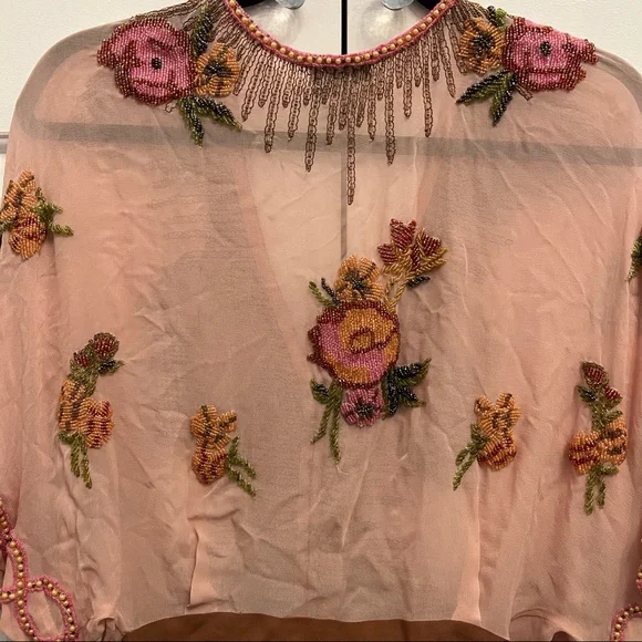Tracy Reese Floral Beaded Top - Picture 5 of 14